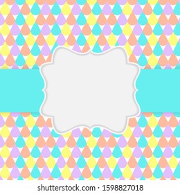 Abstract background in nude colors with frame. Vector Illustration EPS10