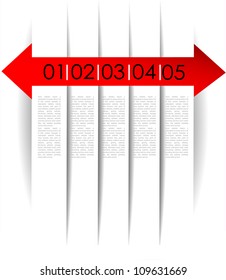 abstract background, number line, can be used for website, info-graphics, number banner