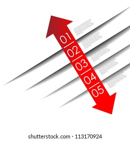 abstract background, number line, can be used for website, info-graphics, number banner