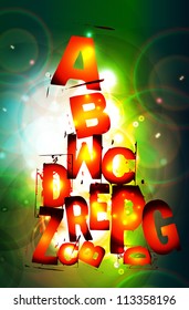 Abstract background with numbers