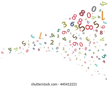 Abstract Background with numbers