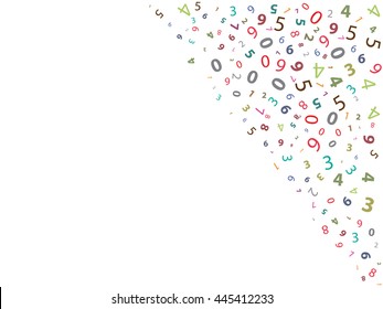 Abstract Background with numbers
