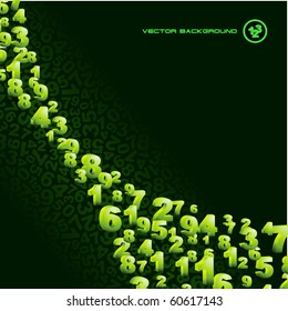 Abstract background with numbers.