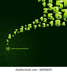 Abstract background with numbers.