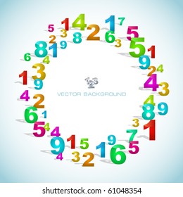Abstract background with numbers.