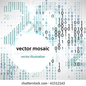 Abstract background with numbers