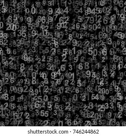 Abstract Background with Numbers.