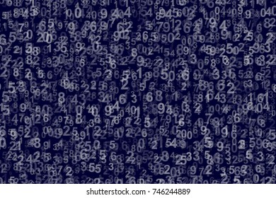 Abstract Background with Numbers.