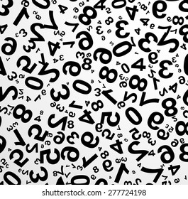 Abstract background with numbers illustration