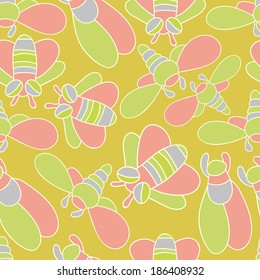 Abstract background with abstract objects, butterfly Seamless vector pattern can be used for web page backgrounds, wallpapers ,pattern.