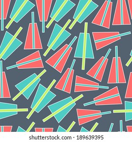 Abstract background with abstract objects, flowers. Seamless vector pattern can be used for web page backgrounds, wallpapers ,pattern.