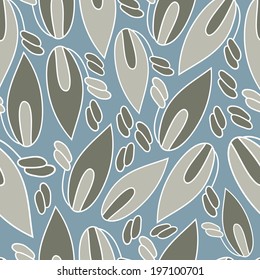 Abstract background with abstract objects, flowers. Seamless vector pattern can be used for web page backgrounds, wallpapers ,pattern.