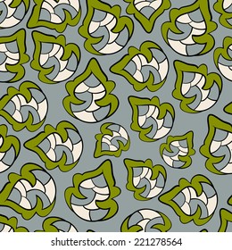 Abstract background with abstract objects, flowers. Seamless vector pattern can be used for web page backgrounds, wallpapers ,pattern.