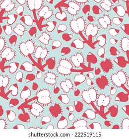 Abstract background with abstract objects, flowers. Seamless vector pattern can be used for web page backgrounds, wallpapers ,pattern.