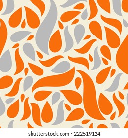 Abstract background with abstract objects, flowers. Seamless vector pattern can be used for web page backgrounds, wallpapers ,pattern.