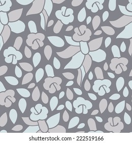 Abstract background with abstract objects, flowers. Seamless vector pattern can be used for web page backgrounds, wallpapers ,pattern.