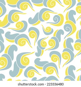 Abstract background with abstract objects, flowers. Seamless vector pattern can be used for web page backgrounds, wallpapers ,pattern.