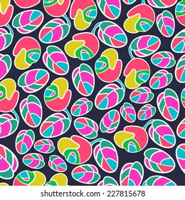Abstract background with abstract objects, flowers. Seamless vector pattern can be used for web page backgrounds, wallpapers ,pattern.