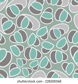 Abstract background with abstract objects, flowers. Seamless vector pattern can be used for web page backgrounds, wallpapers ,pattern.