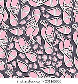 Abstract background with abstract objects, flowers. Seamless vector pattern can be used for web page backgrounds, wallpapers ,pattern. 