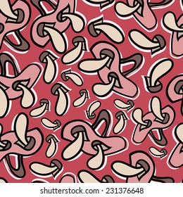 Abstract background with abstract objects, flowers. Seamless vector pattern can be used for web page backgrounds, wallpapers ,pattern. 