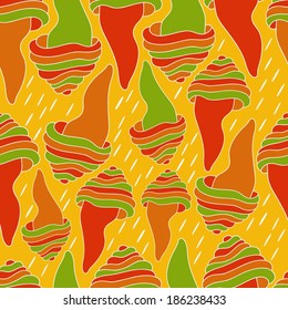 Abstract background with abstract objects, shells.Seamless pattern  vector can be used for web page backgrounds, wallpapers ,pattern.