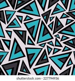 Abstract background with abstract objects, triangle. Seamless vector pattern can be used for web page backgrounds, wallpapers ,pattern.