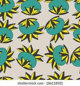 Abstract background with abstract objects,tomatoes. Seamless vector pattern can be used for web page backgrounds, wallpapers ,pattern.