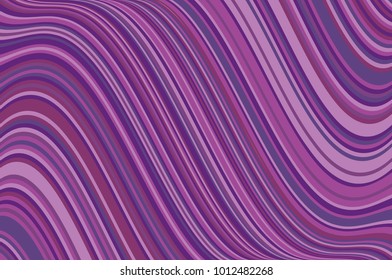 Abstract background with oblique wavy lines. Vector illustration. Different shades of purple, violet color