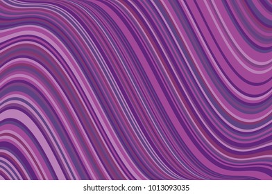Abstract background with oblique wavy lines. Vector illustration. Different shades of purple, violet color