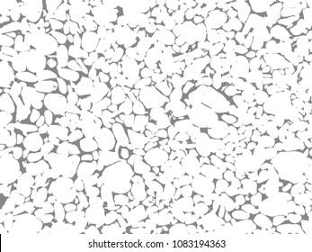 Abstract background with old rock, stone texture, sea pebbles. Black and white grunge textured baclground. Vector illustration EPS 10 file.