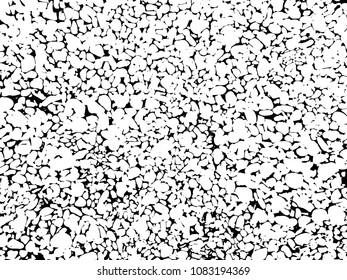 Abstract background with old rock, stone texture, sea pebbles. Black and white grunge textured baclground. Vector illustration EPS 10 file.