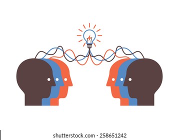 Abstract background on brainstorming to make idea.