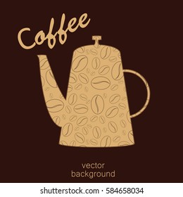 Abstract background on a coffee theme