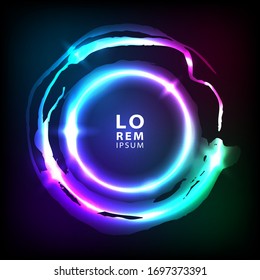 Abstract background on the gradient. Modern art. Applicable for Poster template, landing page, ui, ux ,coverbook, banner, social media posted. Vector illustration	

