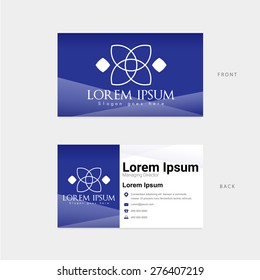 abstract background on name card for personal and business use in  graphic design