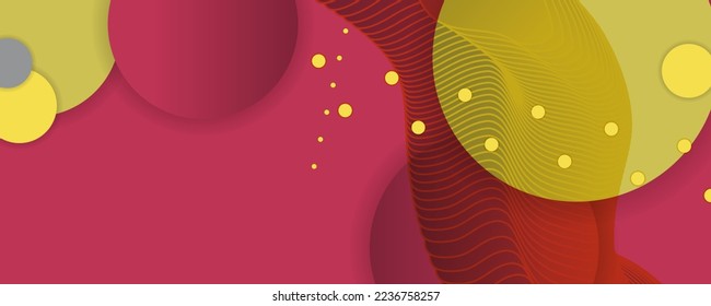 Abstrakter Hintergrund auf rosafarbenem Hintergrund Viva Magenta Farbe futuristische Elemente Banner geometrisch rosa Farbverlauf