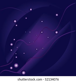 Abstract background on the space theme. Vector illustration