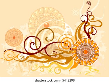 Abstract background on subject matter of a fall