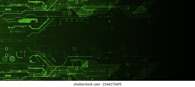 Abstract background on technological and scientific topics. Various techno details with using digital code. Vector format.