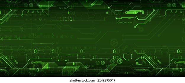 Abstract background on technological and scientific topics. Various techno details with using digital code. Vector format.