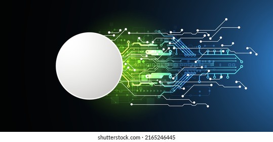 Abstrakter Hintergrund zu technischen und wissenschaftlichen Themen. Verschiedene technische Details mit digitalem Code. Vektorformat.