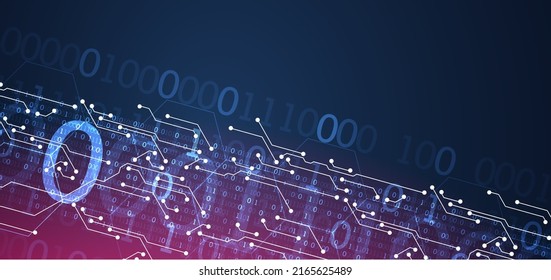Abstract background on technological and scientific topics. Various techno details with using digital code. Vector format.