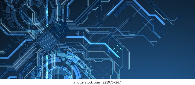 Abstrakter Hintergrund zu technischen und wissenschaftlichen Themen. CPU-Konzept. Vektorformat.