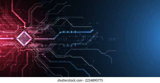Abstract background on technological and scientific topics. CPU concept. Vector format.