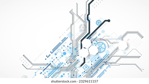 Abstract background on technological and scientific topics. CPU concept. Vector format.