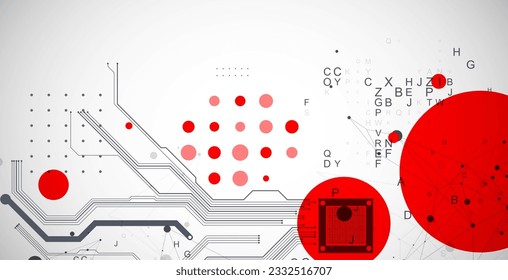 Resumen de antecedentes en temas tecnológicos y científicos. Concepto de CPU. Formato vectorial.