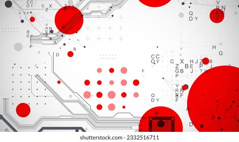 Abstract background on technological and scientific topics. CPU concept. Vector format.