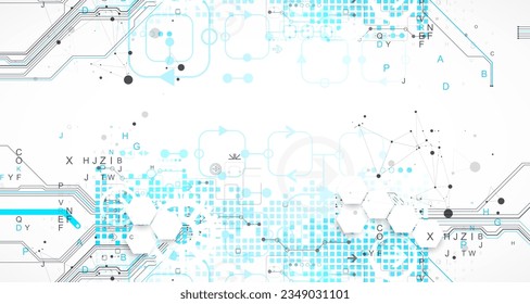 Resumen de antecedentes en temas tecnológicos y científicos. Concepto de CPU. Formato vectorial.
