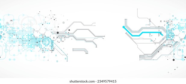 Resumen de antecedentes en temas tecnológicos y científicos. Concepto de CPU. Formato vectorial.